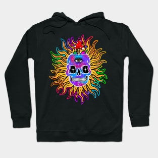 Galaxy skull sun Hoodie